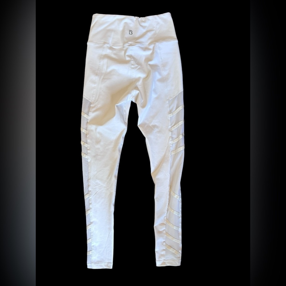 BUFFBUNNY Mesh High Waisted White Leggings Women’s Size S - Picture 5 of 12